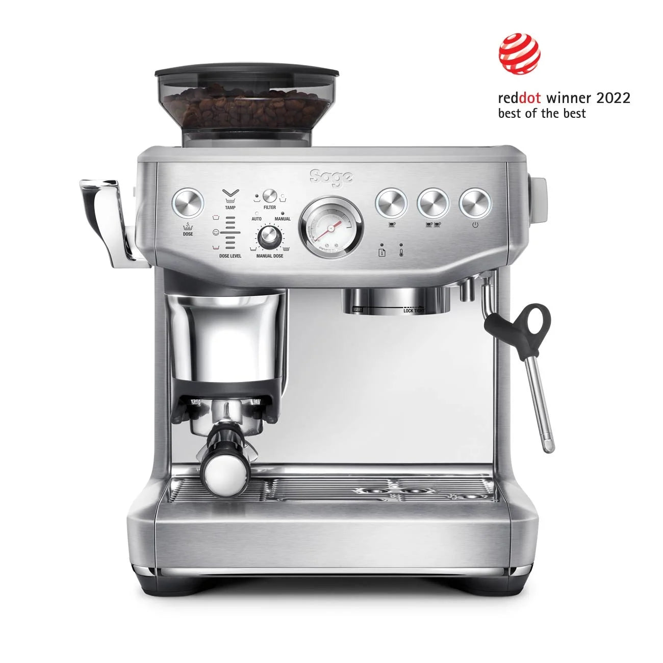 Sage Barista Express Impress Espresso Machine (Stainless Steel) - The Sip Emporium -