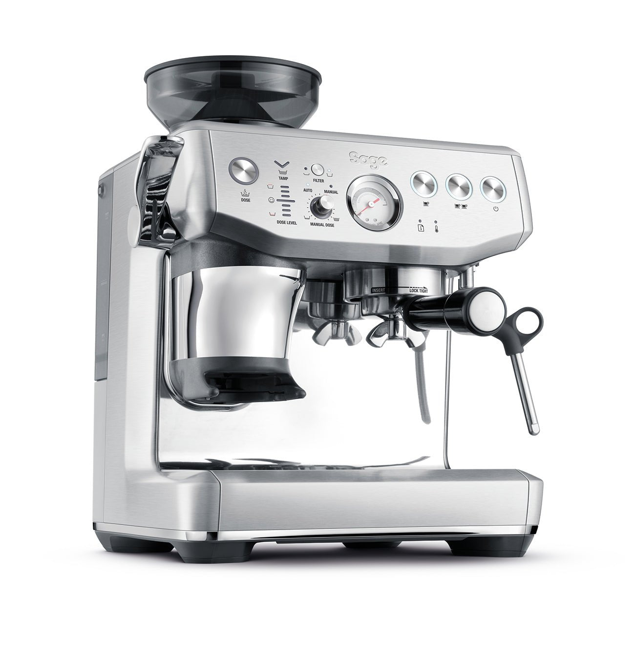 Sage Barista Express Impress Espresso Machine (Stainless Steel) - The Sip Emporium -