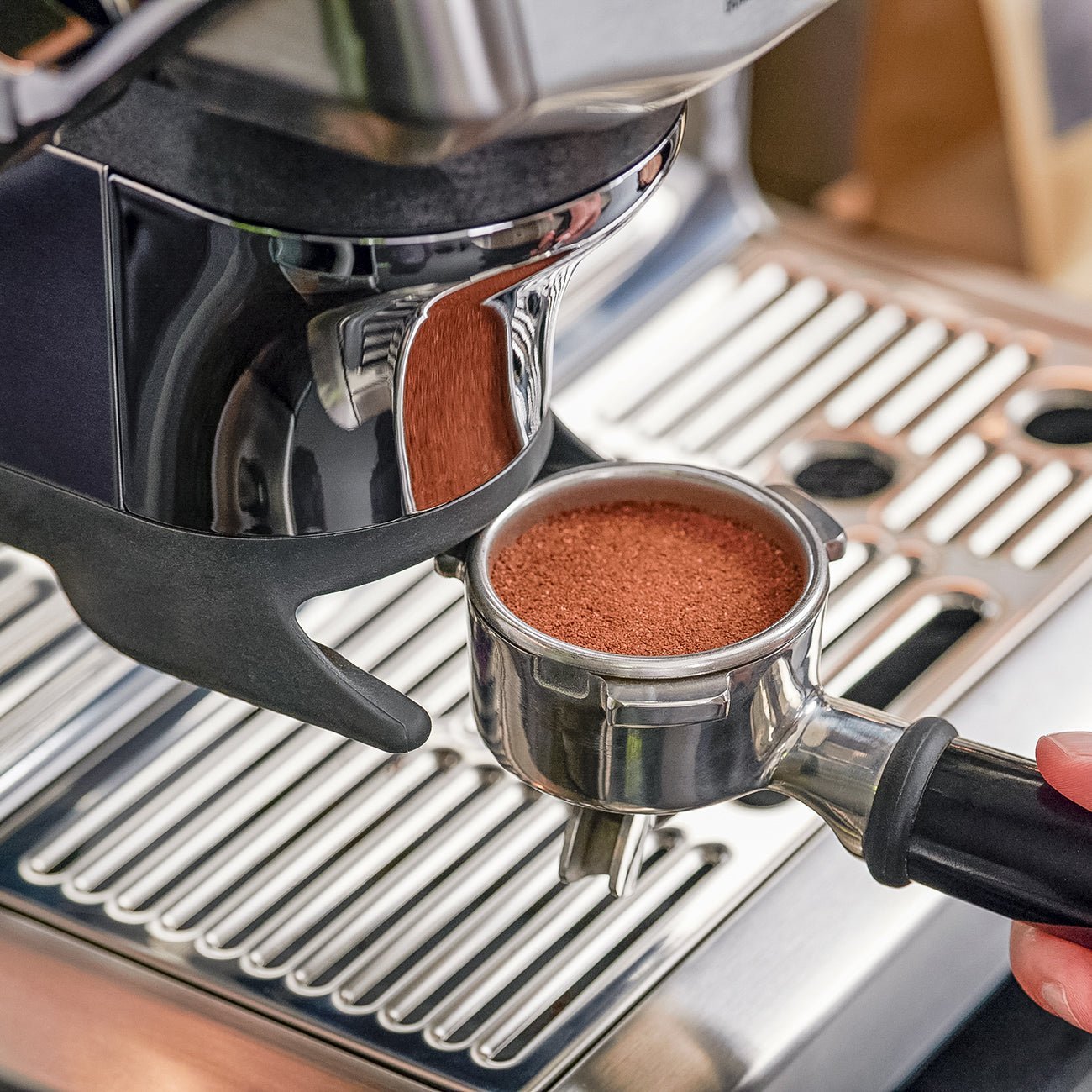Sage Barista Express Impress Espresso Machine (Stainless Steel) - The Sip Emporium -