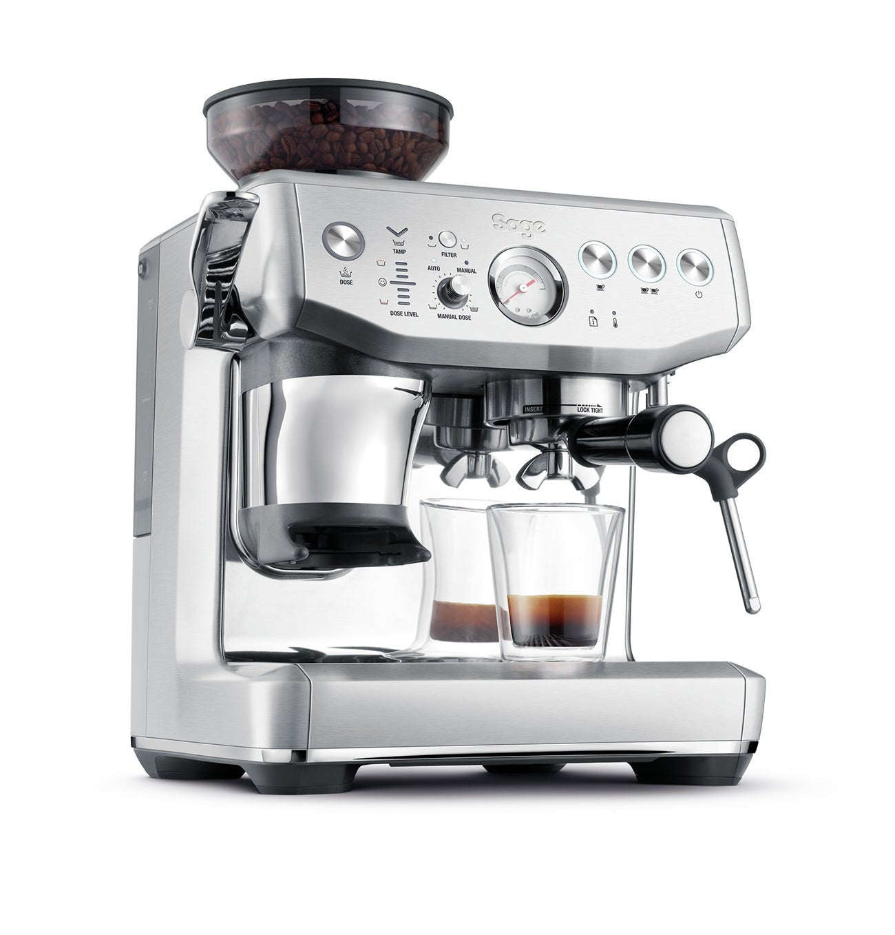 Sage Barista Express Impress Espresso Machine (Stainless Steel) - The Sip Emporium -