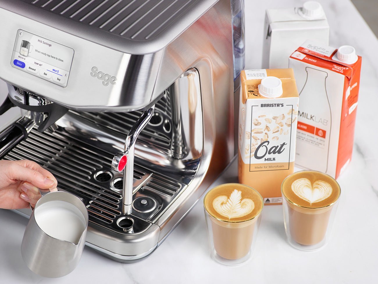 Sage Barista Touch Impress (Brushed Stainless Steel) - The Sip Emporium -