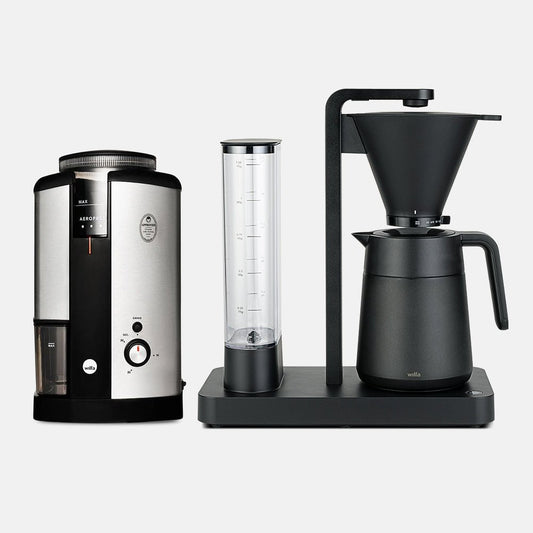 Wilfa Performance Thermo Coffee Maker and Svart Coffee Grinder (Silver) Bundle - The Sip Emporium -