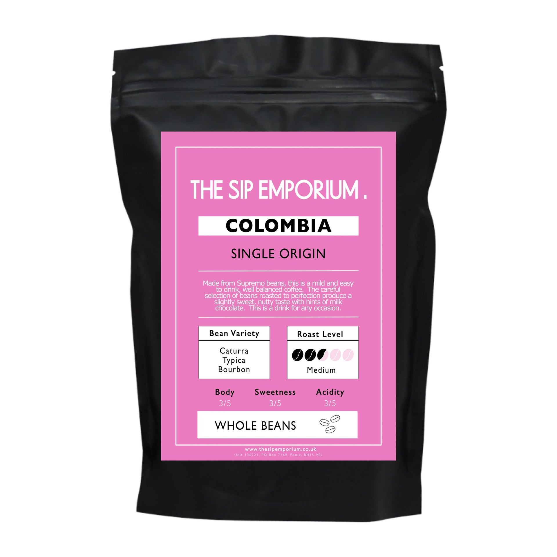 The Sip Emporium Premium Colombia Medellin Single Origin 1kg
