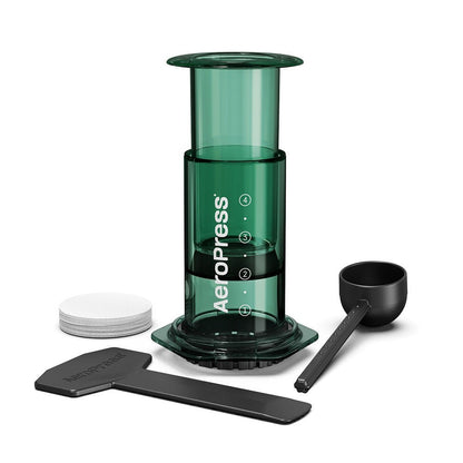 AeroPress Clear Coffee Maker (Green) - The Sip Emporium - Manual Coffee Maker