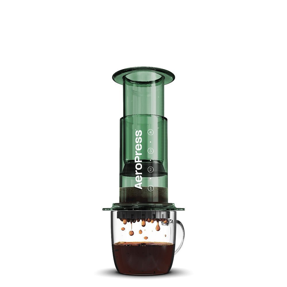 AeroPress Clear Coffee Maker (Green) - The Sip Emporium - Manual Coffee Maker