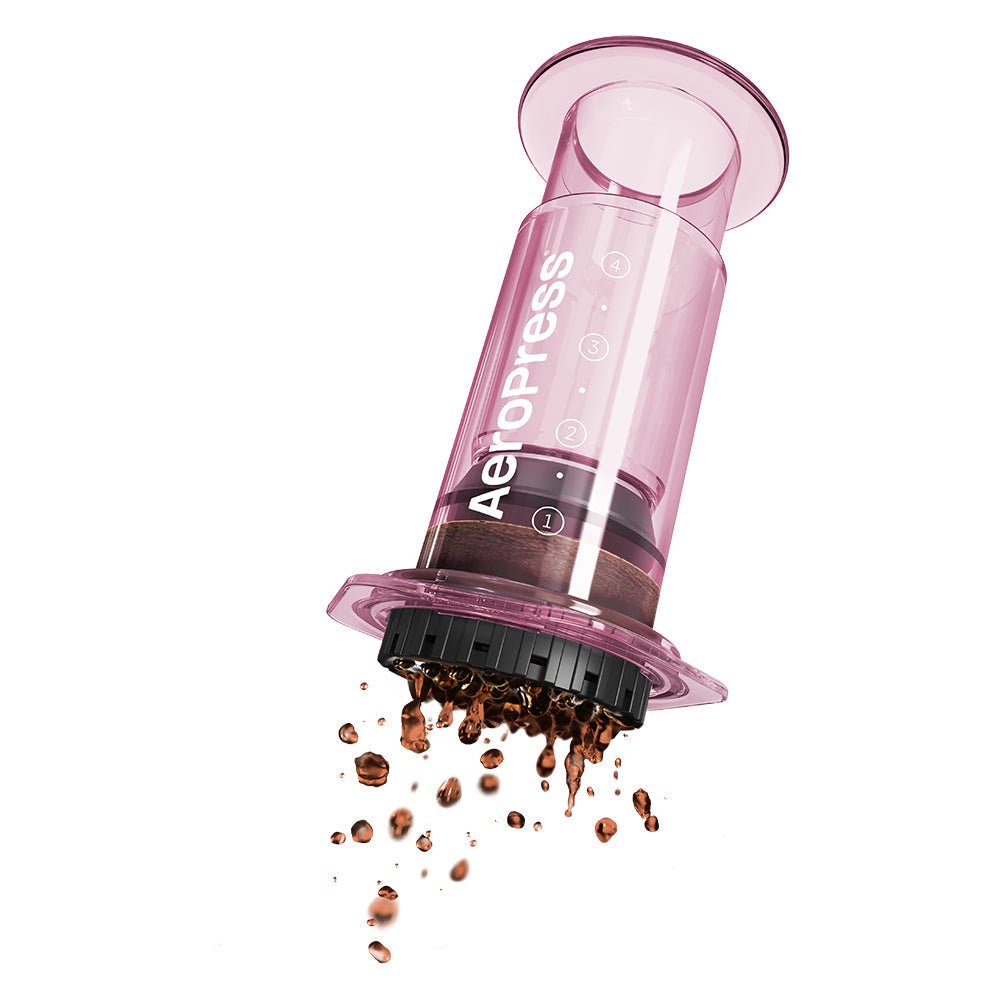 AeroPress Clear Coffee Maker (Pink) - The Sip Emporium - Manual Coffee Maker