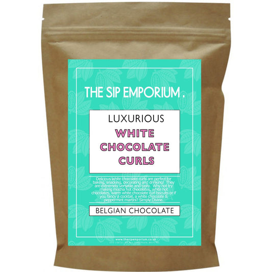 Belgian White Chocolate Curls - The Sip Emporium-chocolate