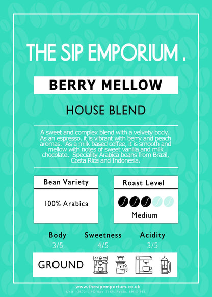 Berry Mellow House Blend Speciality Coffee - The Sip Emporium-Coffee - Caffeine