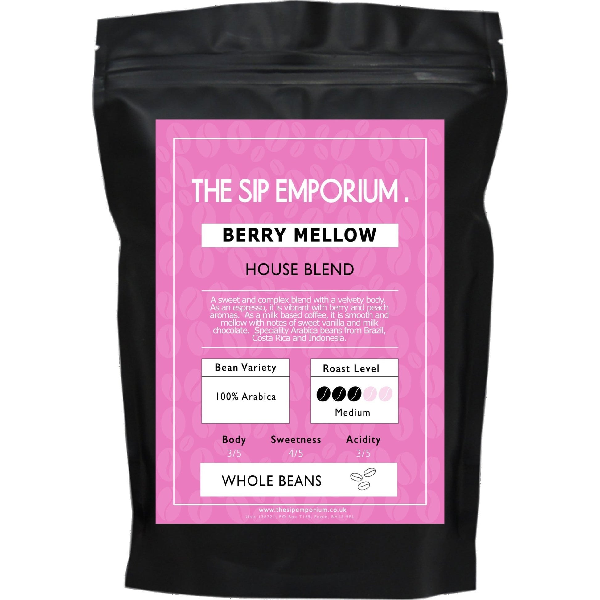 Berry Mellow House Blend Speciality Coffee - The Sip Emporium-Coffee - Caffeine