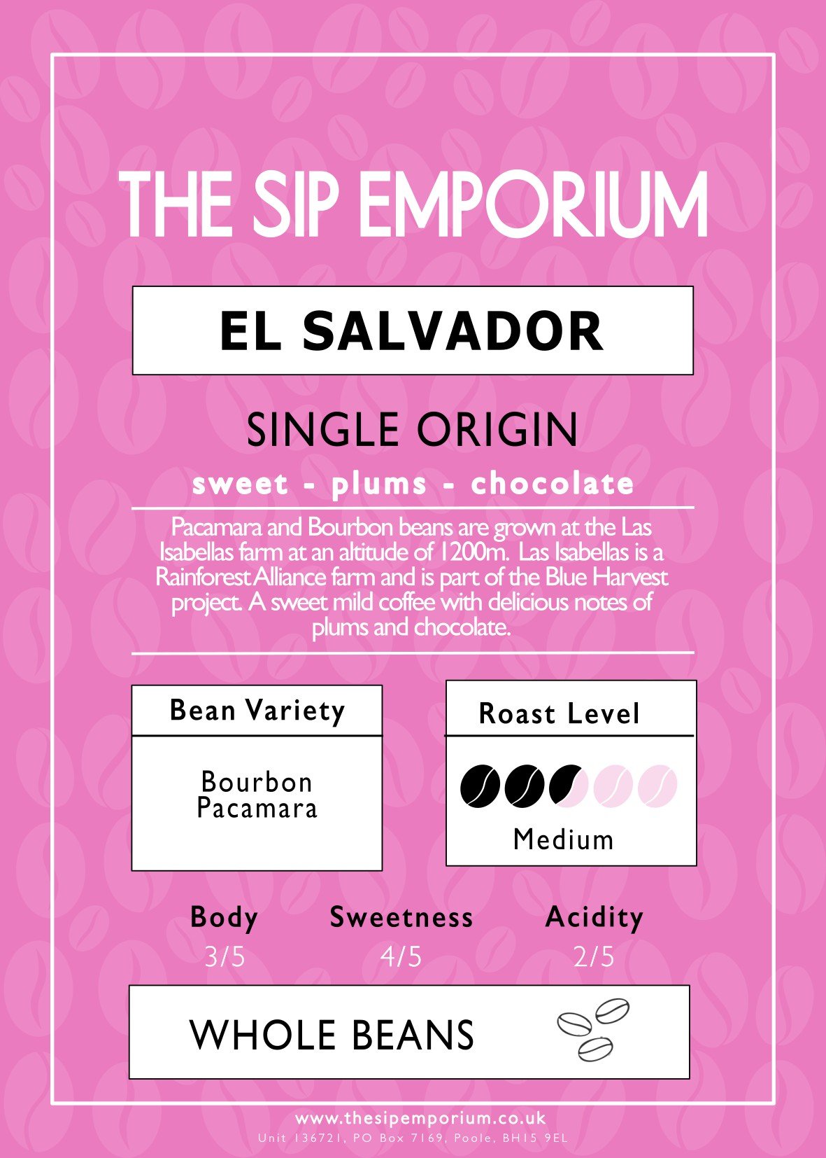 El Salvador Single Origin Speciality Coffee - The Sip Emporium-Coffee - Caffeine