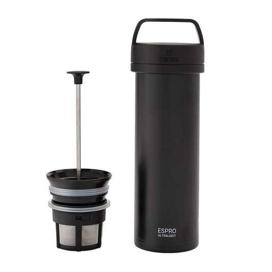 ESPRO P0 Ultralight Travel Coffee Press - Black (16oz / 473ml) - The Sip Emporium - Manual Coffee Maker