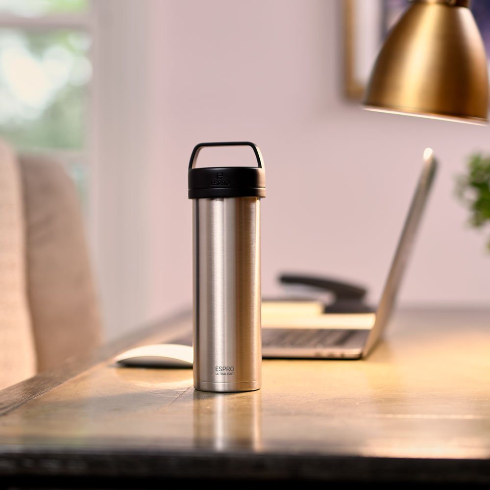 ESPRO P0 Ultralight Travel Coffee Press - Brushed (16oz / 473ml) - The Sip Emporium - Manual Coffee Maker
