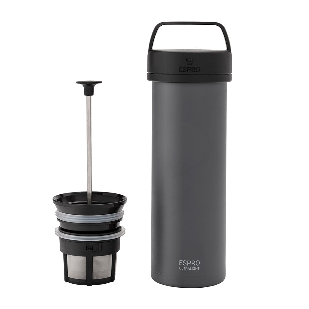 ESPRO P0 Ultralight Travel Coffee Press - Grey (16oz / 473ml) - The Sip Emporium - Manual Coffee Maker