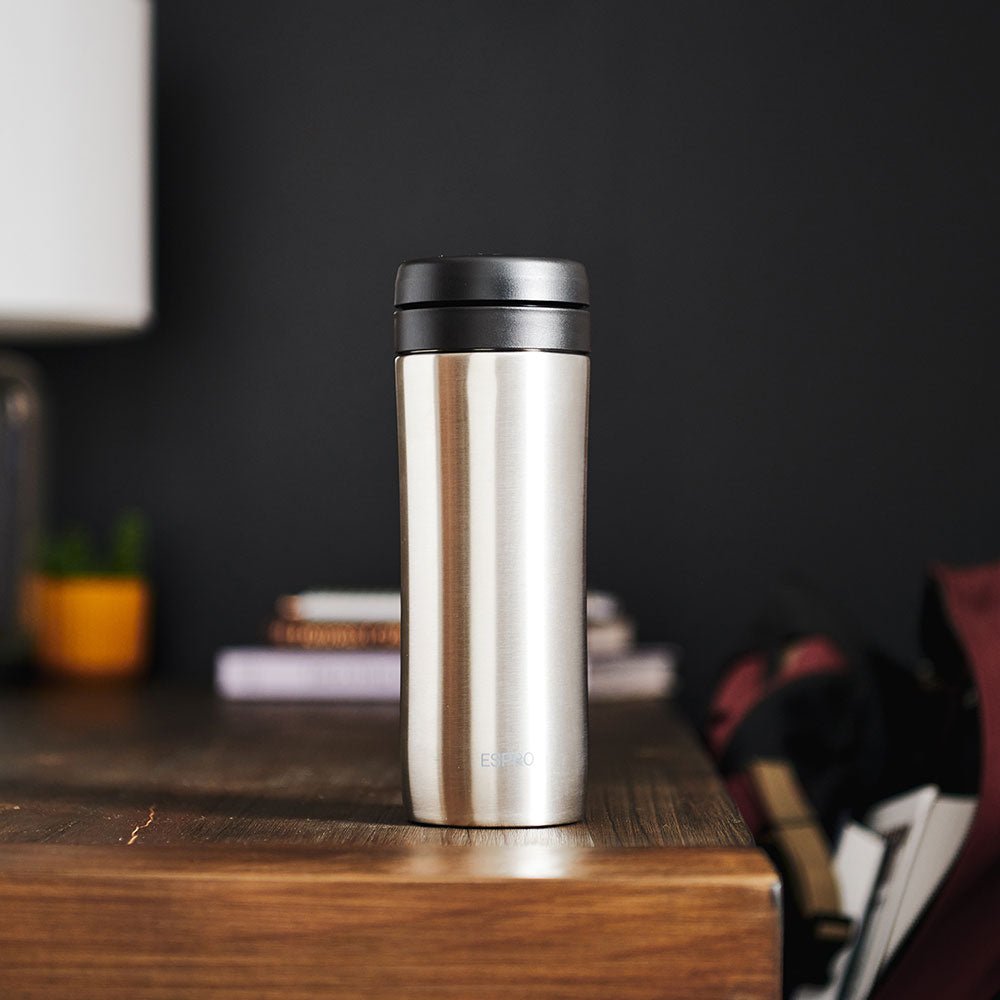 ESPRO P1 Travel Coffee Press - Brushed (12oz / 354ml) - The Sip Emporium - Manual Coffee Maker