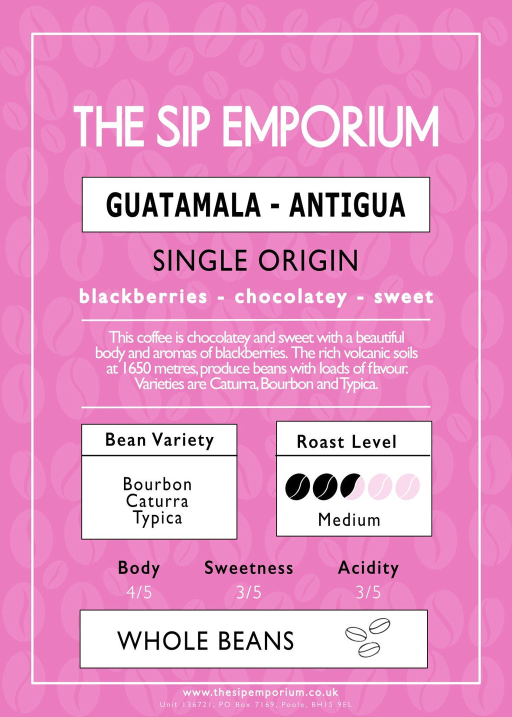 Guatamala - Antigua Single Origin Speciality Coffee - The Sip Emporium-Coffee - Caffeine