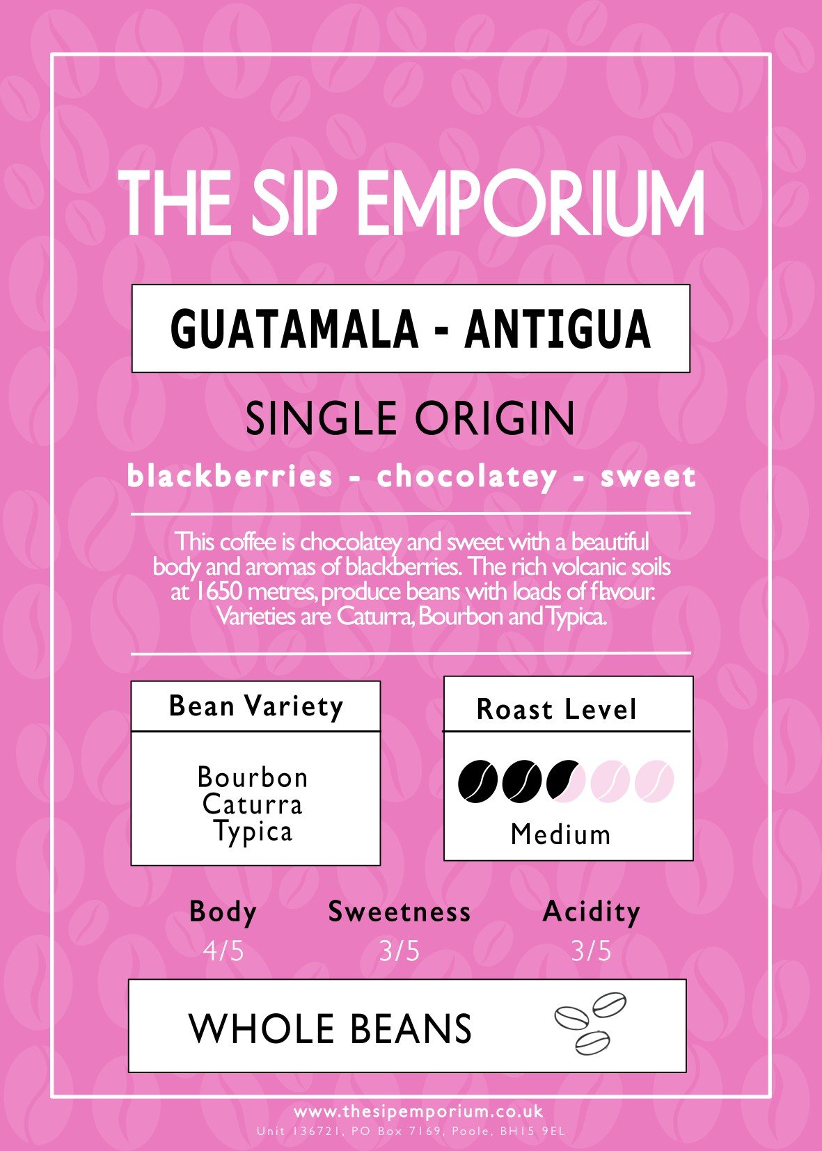 Guatamala - Antigua Single Origin Speciality Coffee - The Sip Emporium-Coffee - Caffeine