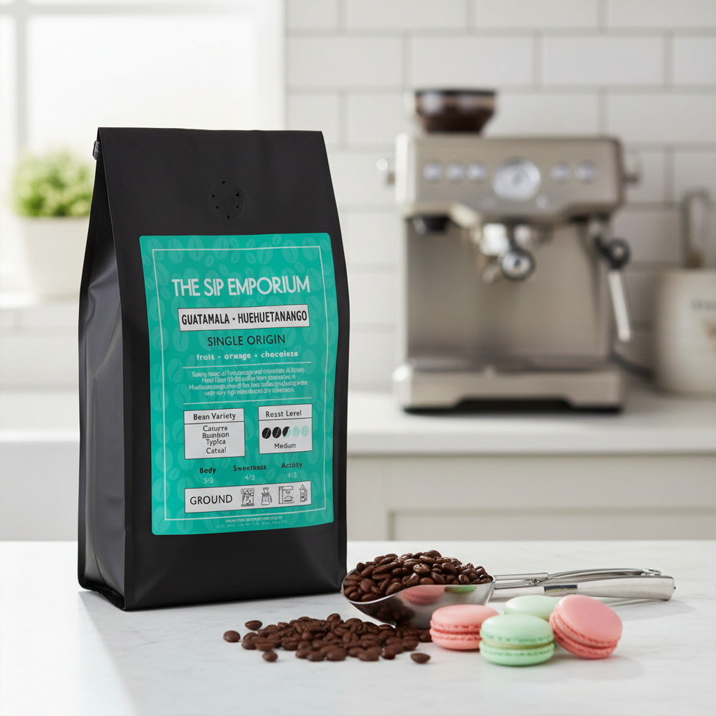 Guatemala 1kg Coffee Bag - Rule of Thirds Composition