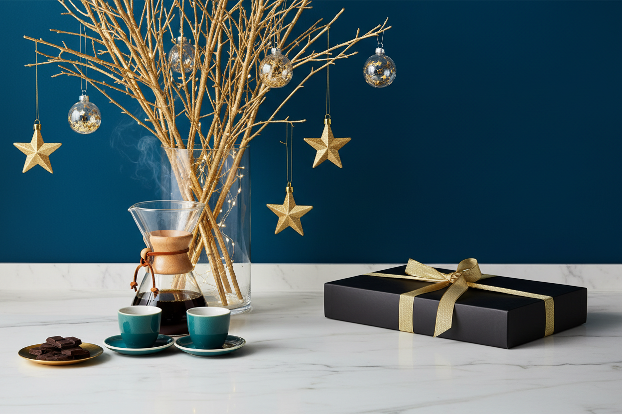 Premium Holiday Background with Gift Box