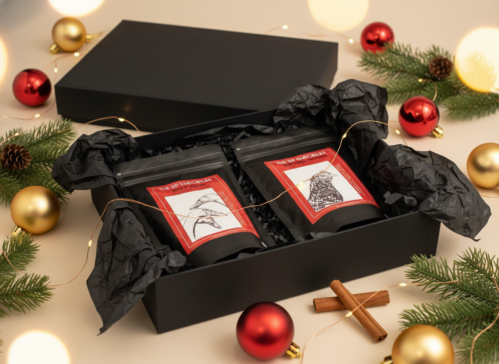 Smooth Altitude - Open Box with Lid Artfully Placed, Gold Cord