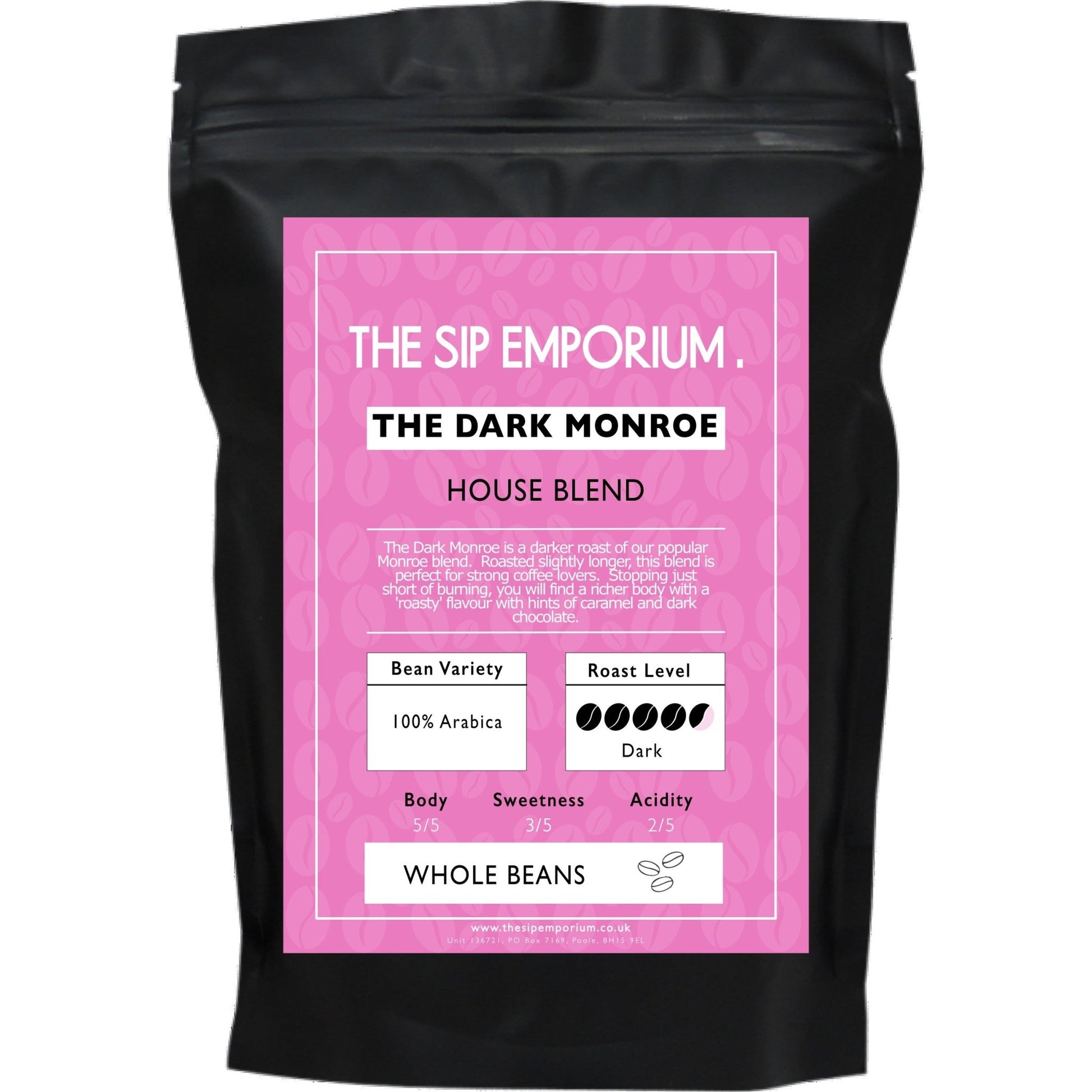 The Dark Monroe House Blend Coffee - The Sip Emporium-Coffee - Caffeine